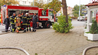 Пожар горя на пазара в Димитровград