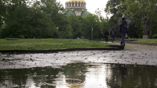 Езеро в центъра на Свищов след пороя