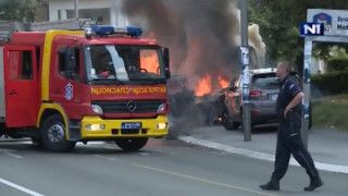 Белградски бос бере душа в болница след взрив (ВИДЕО)