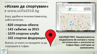 София 2018 инвестира в Навигатор за спорт