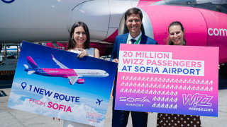 Wizz Air празнува 20 млн. превозени пътници от летище София с нов маршрут