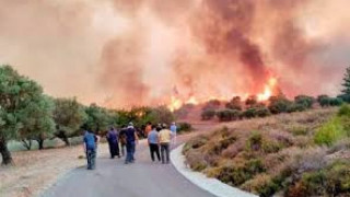 И Гърция пламна на 2 км от България! Не могат да овладеят пожара