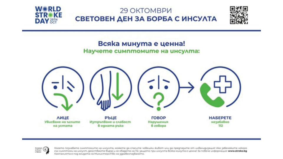 ,Сърце и Мозък' в Плевен и Бургас отбелязват Световния ден за борба с инсулта с информационни кампании | StandartNews.com